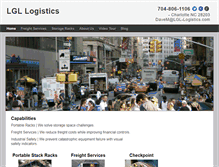 Tablet Screenshot of lgl-logistics.com
